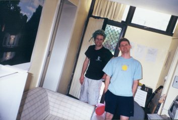 Mark and Jools at UNSW flat